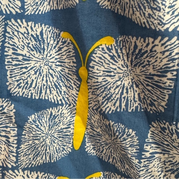 Lilly Pulitzer One-Shoulder Sandra Ruffle Cotton Dress Butterfly Print Size 10 - Picture 5 of 13